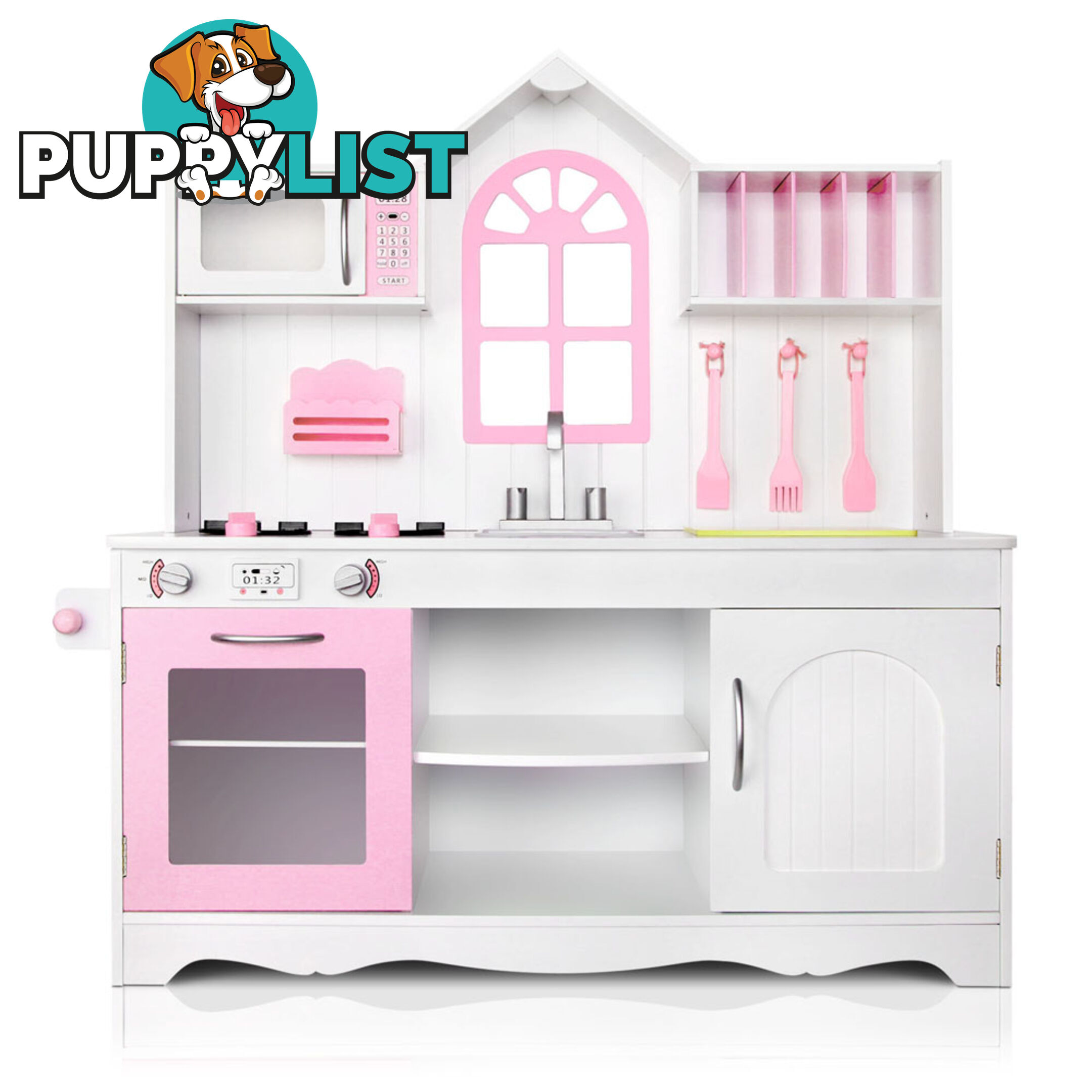 Wooden Kitchen Playset - White