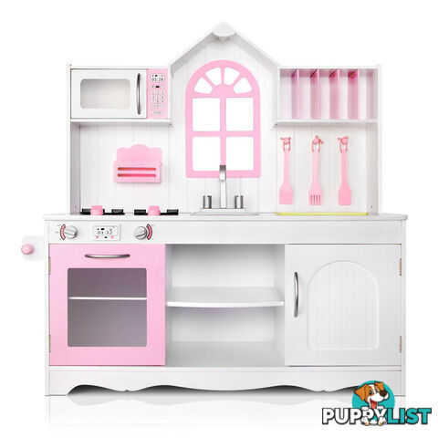 Wooden Kitchen Playset - White