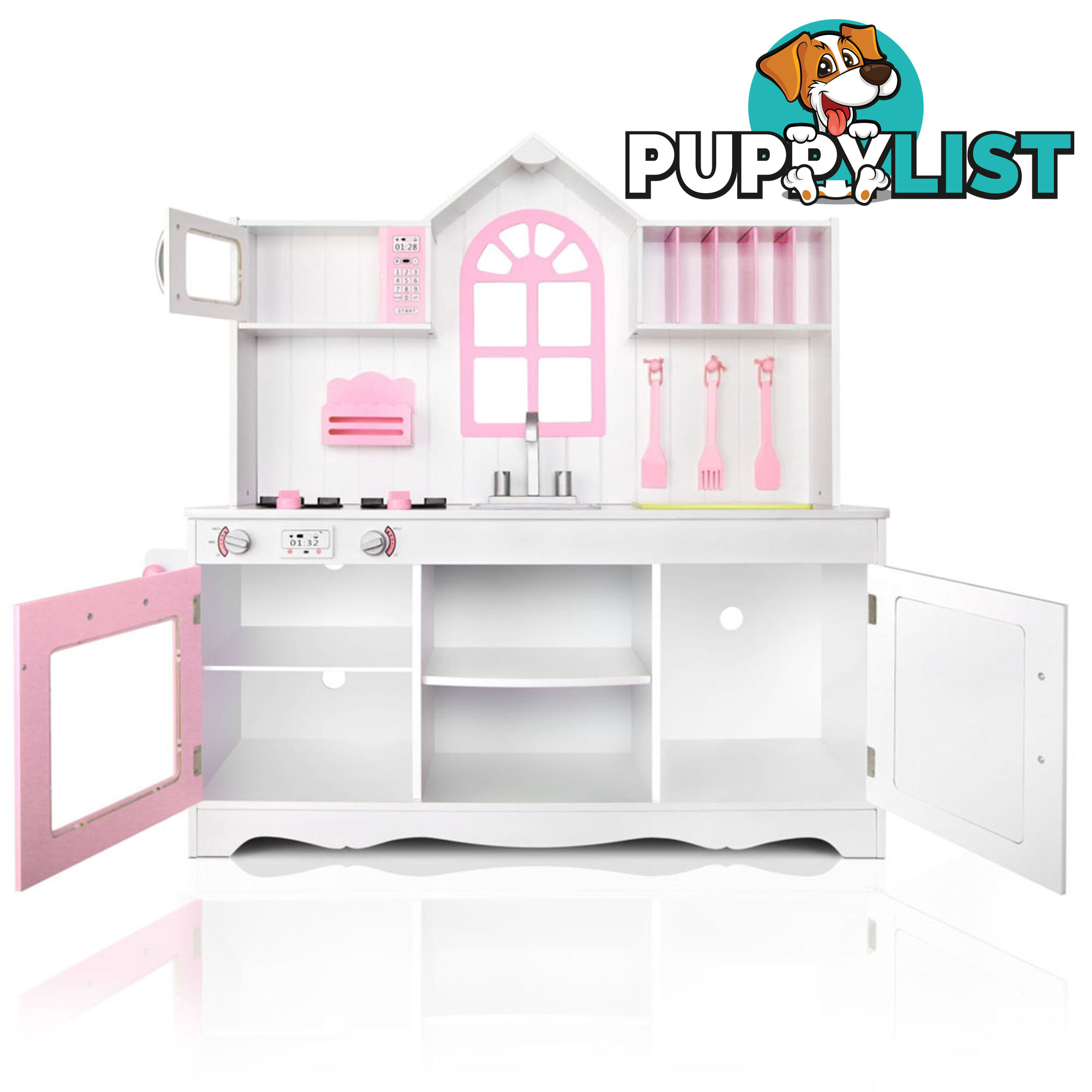 Wooden Kitchen Playset - White