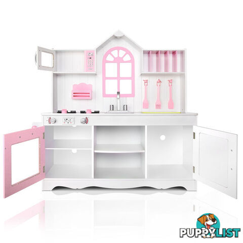 Wooden Kitchen Playset - White