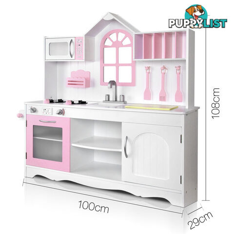 Wooden Kitchen Playset - White