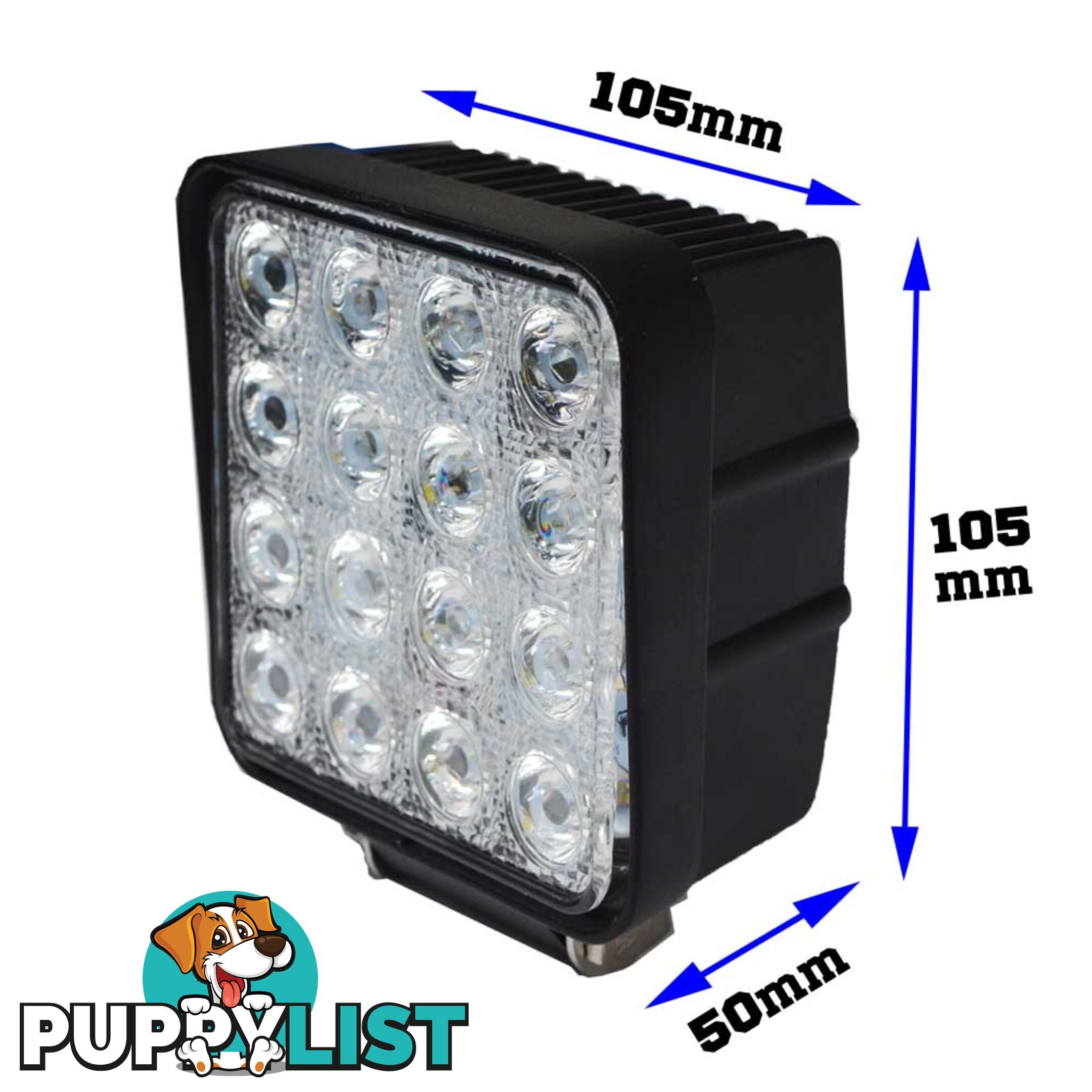 2x 80W LED Work Light Flood Lamp Offroad Tractor Truck 4WD SUV Philips Lumileds