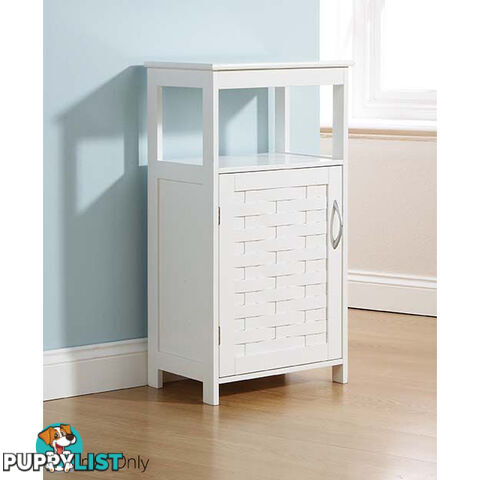 Weave Floor Unit in WHITE