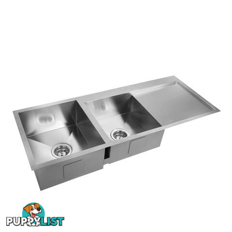 Stainless Steel Kitchen/Laundry Sink w/ Strainer Waste 1135 x 450mm