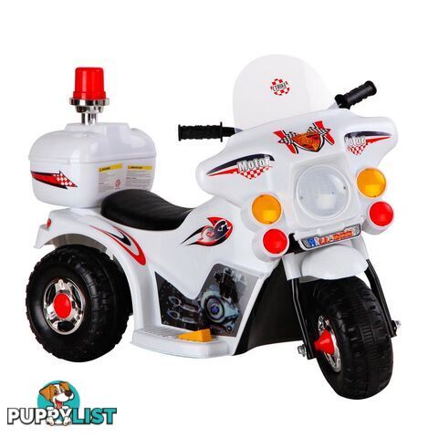 Kids Ride on Motorbike White