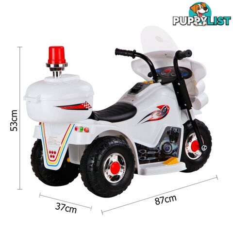 Kids Ride on Motorbike White