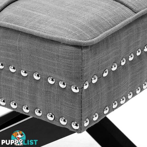 Seat Footstool Bench Stool - Grey