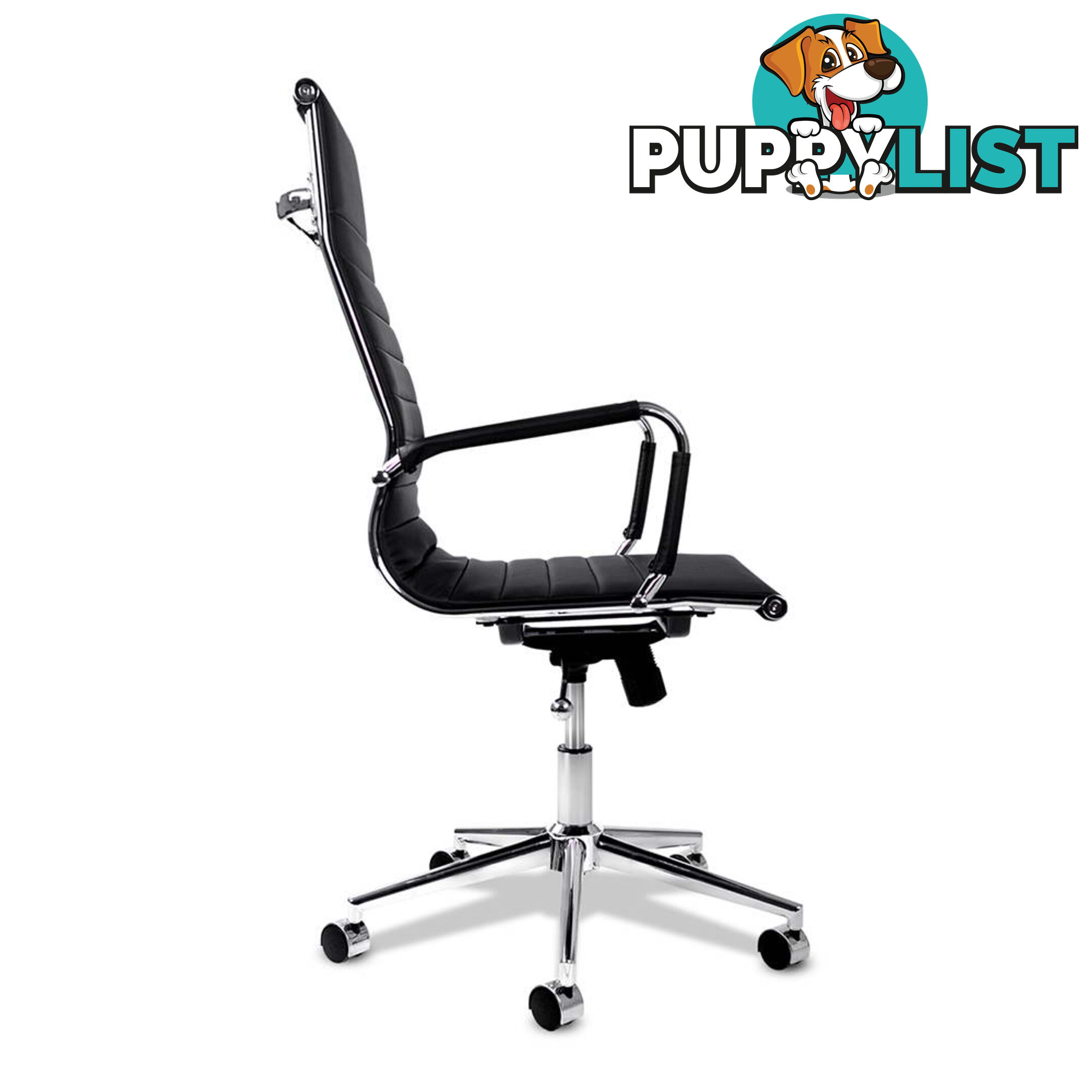 Eames Replica PU Leather High Back Executive Computer Office Chair Black