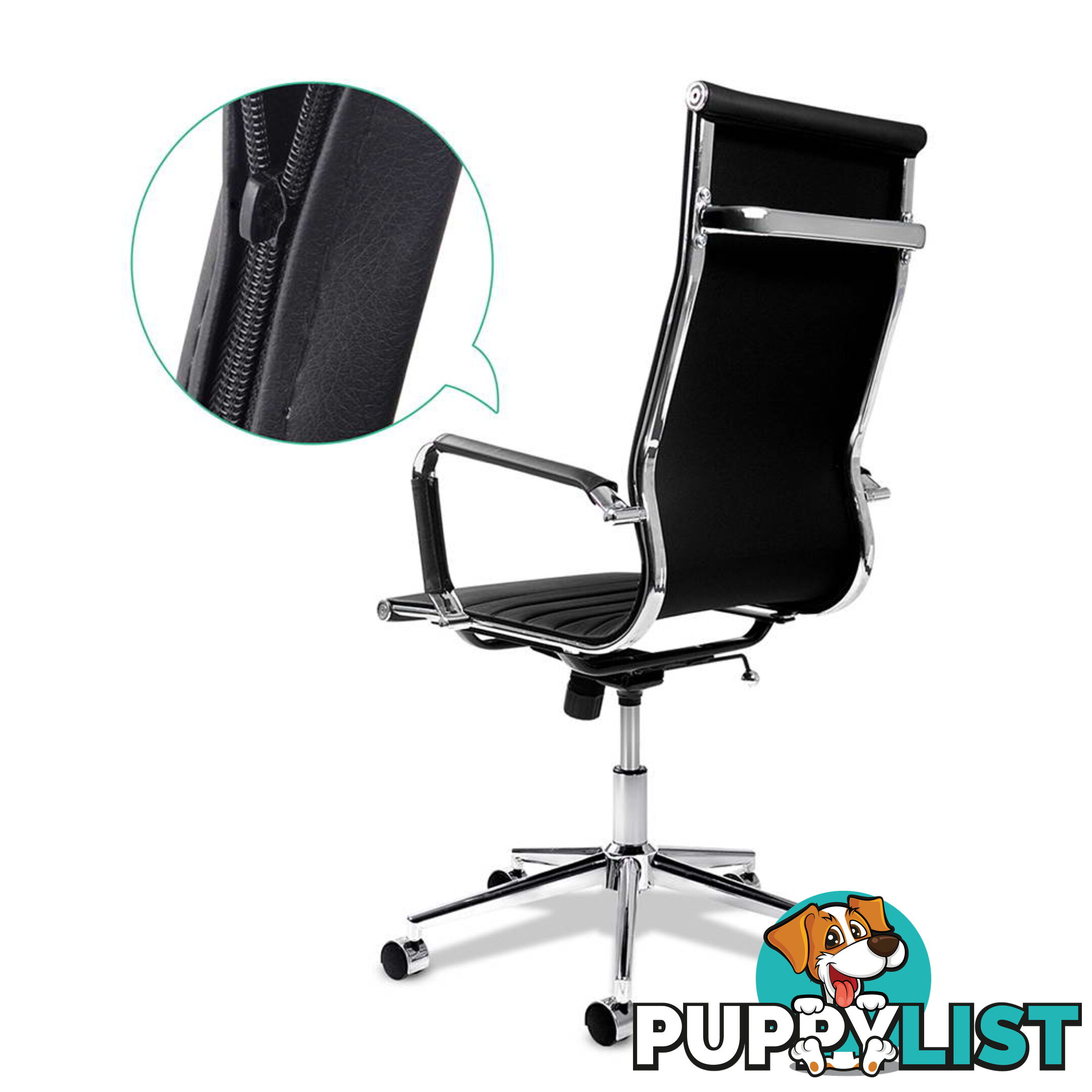 Eames Replica PU Leather High Back Executive Computer Office Chair Black