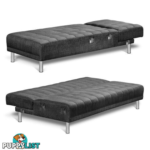 Faux Linen Sofa Bed 5 Seater