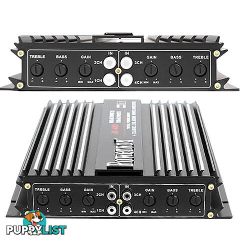 New PowerVox 2800 Watt 4 Channel Car Amplifier Black