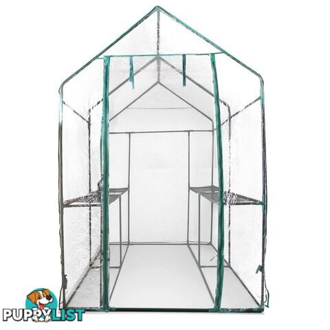 Greenhouse with Transparent PVC Cover - 1.9M x 1.2M