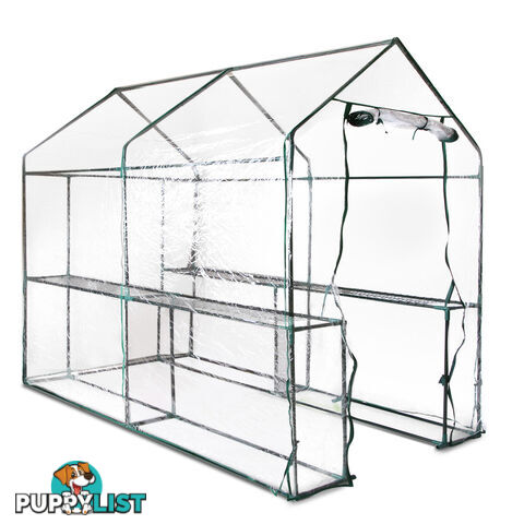 Greenhouse with Transparent PVC Cover - 1.9M x 1.2M