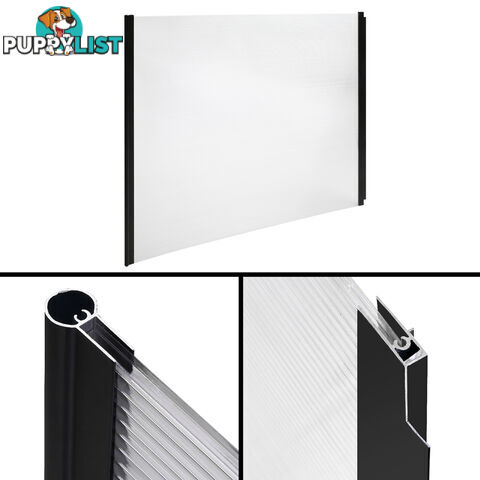 DIY Window Door Awning Cover Transparent 100 x 200cm