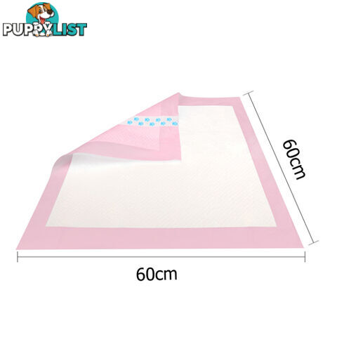 50 Puppy Pet Dog Toilet Training Pads Pink