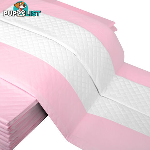 50 Puppy Pet Dog Toilet Training Pads Pink