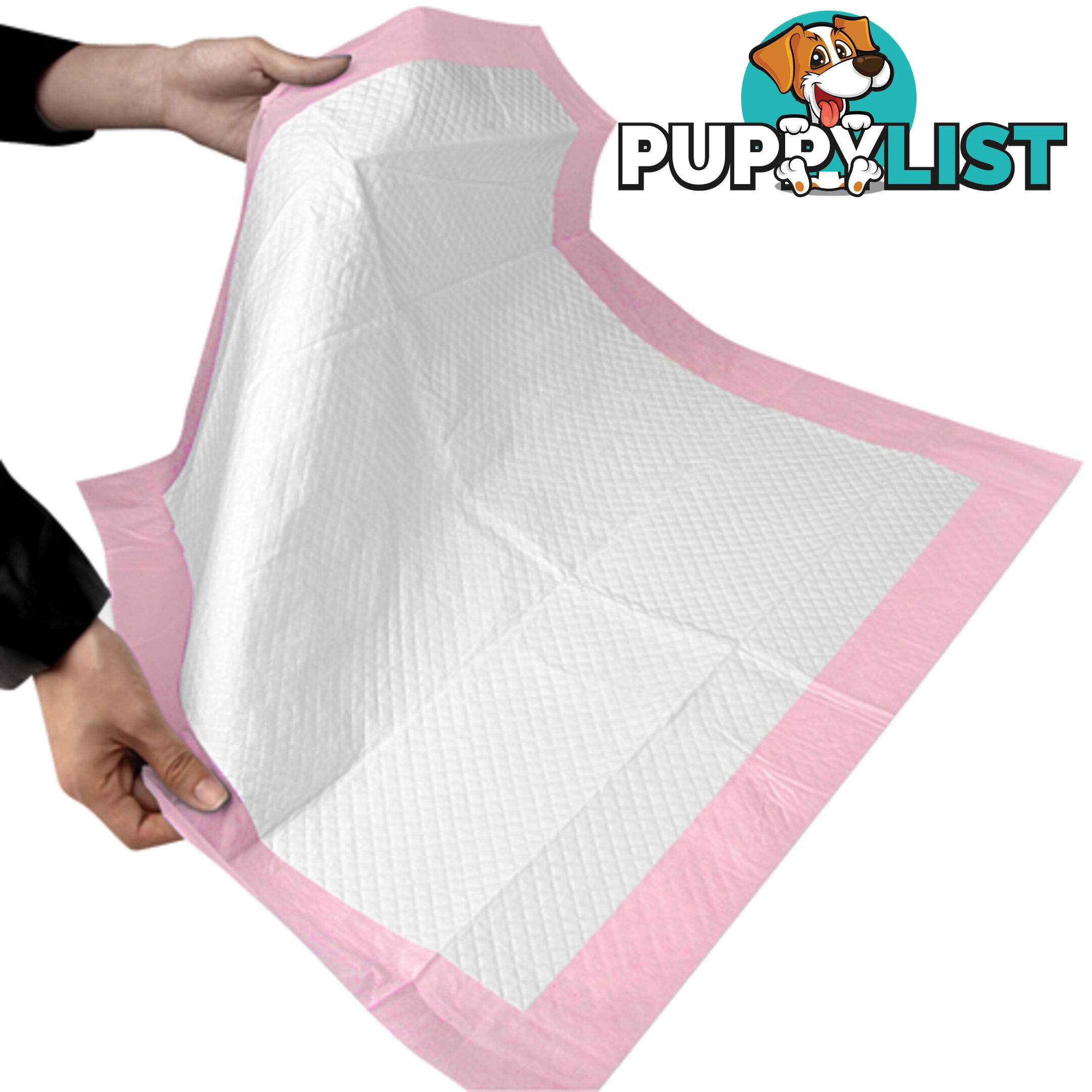 50 Puppy Pet Dog Toilet Training Pads Pink