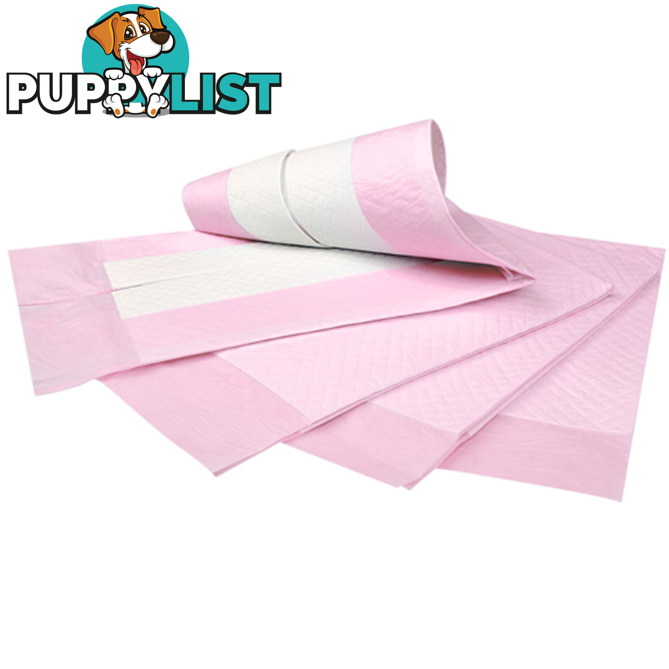 50 Puppy Pet Dog Toilet Training Pads Pink