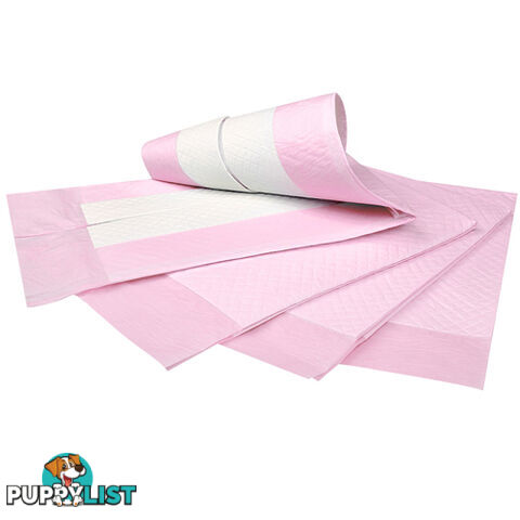 50 Puppy Pet Dog Toilet Training Pads Pink