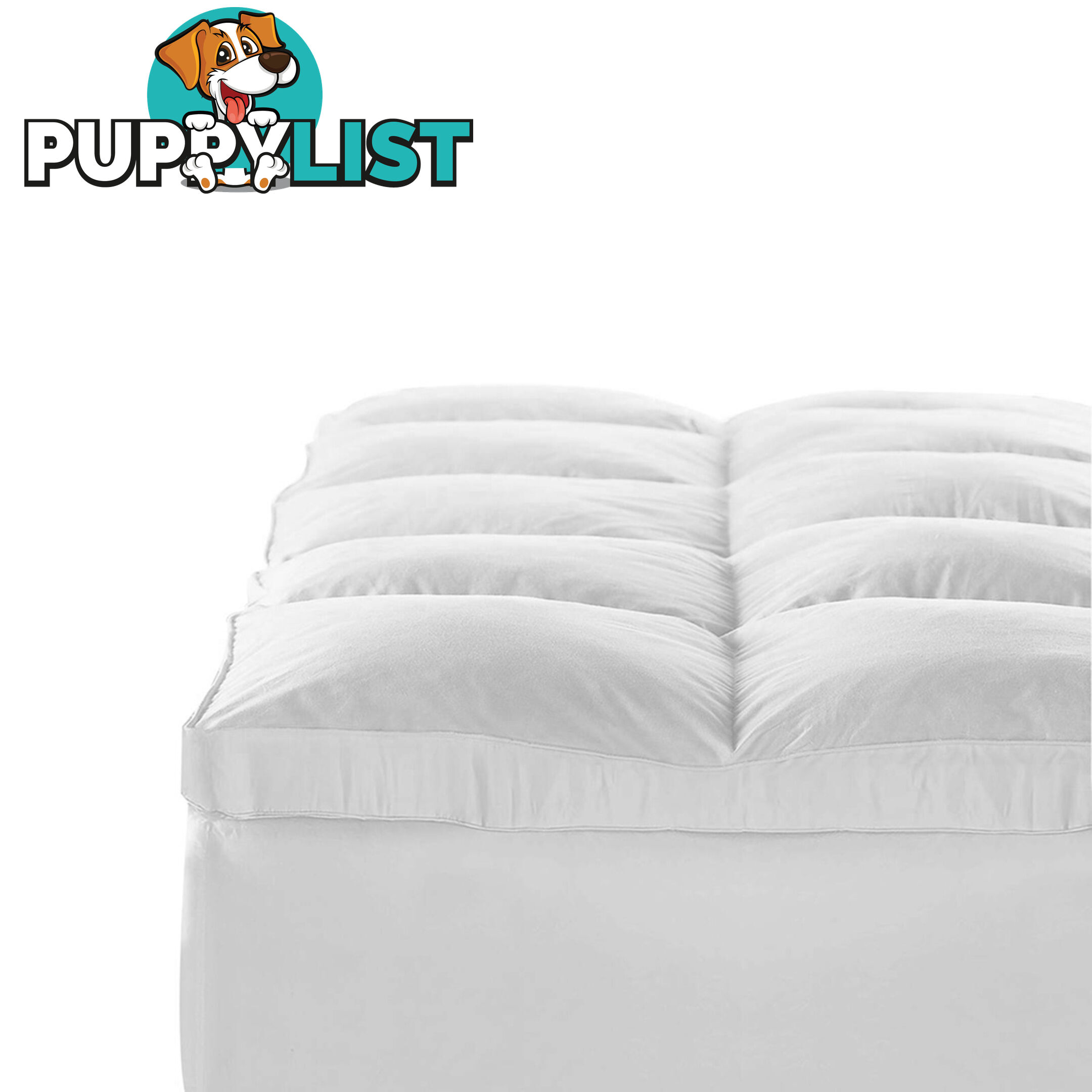 Duck Feather & Down Pillowtop Matress Topper - Double