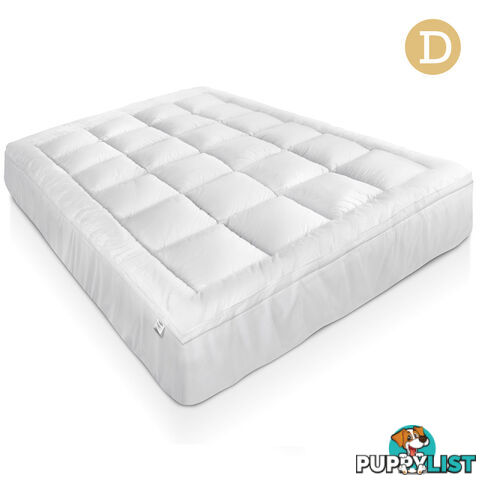 Duck Feather & Down Pillowtop Matress Topper - Double