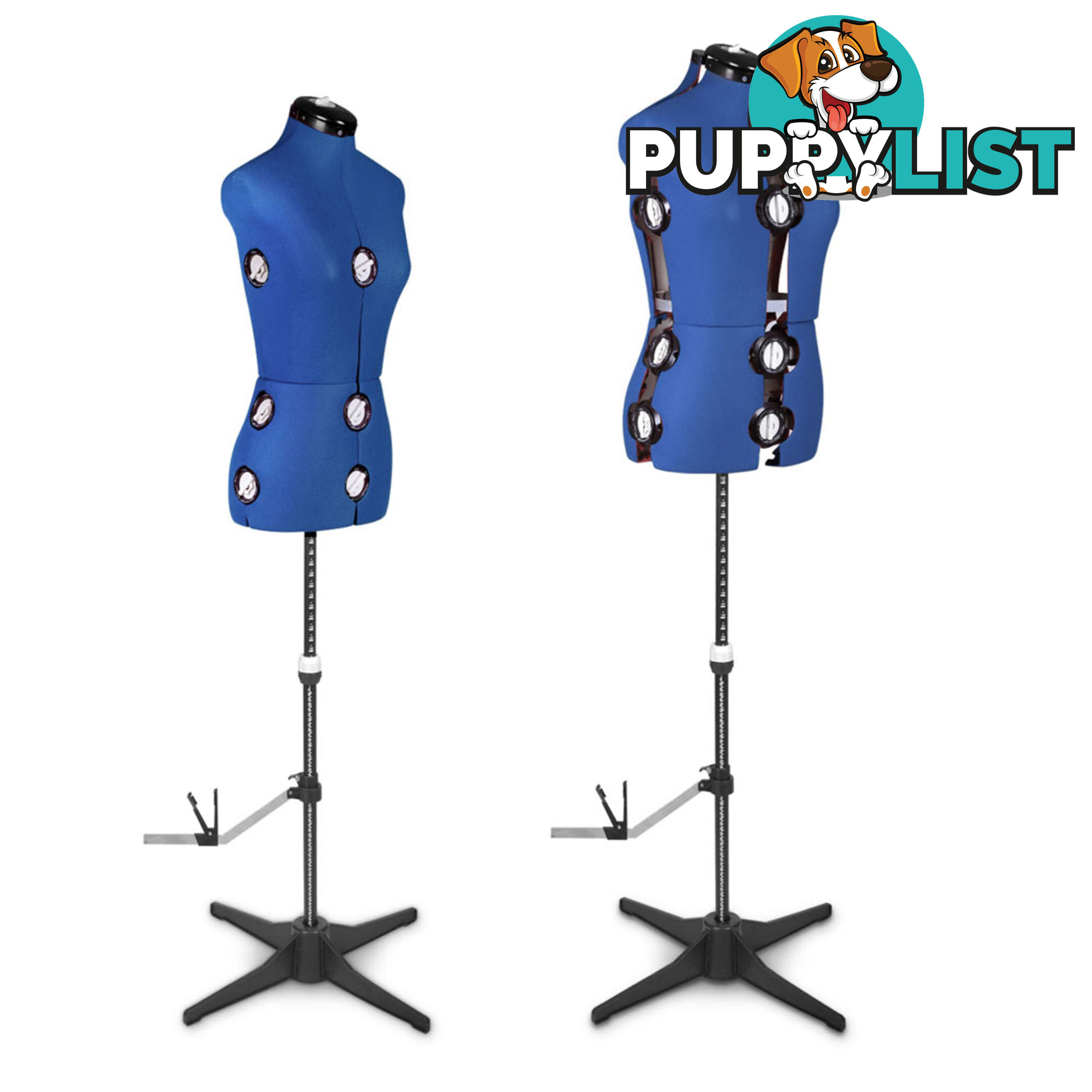 Adjustable Dressmaking Mannequin SZ8-14 - Blue