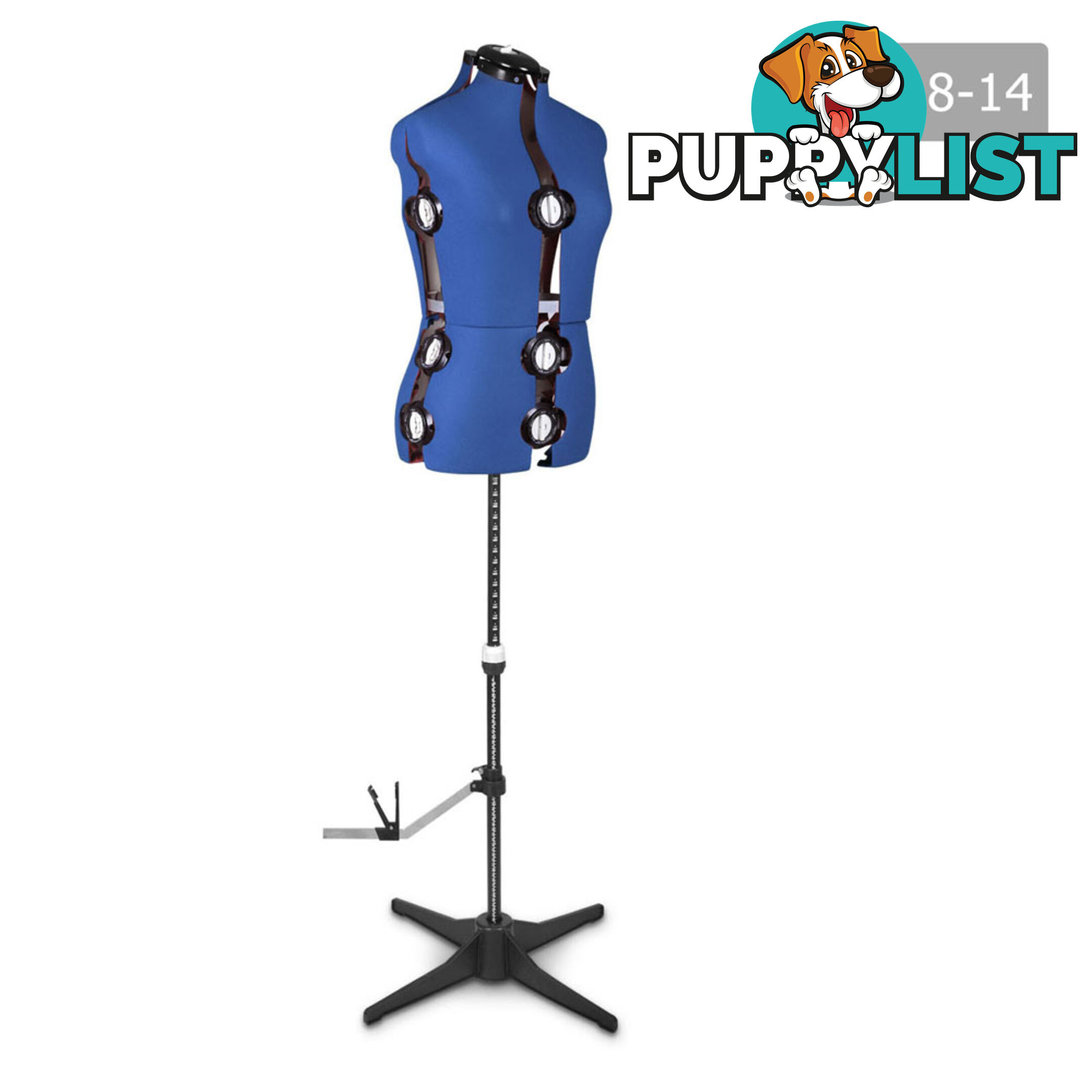 Adjustable Dressmaking Mannequin SZ8-14 - Blue