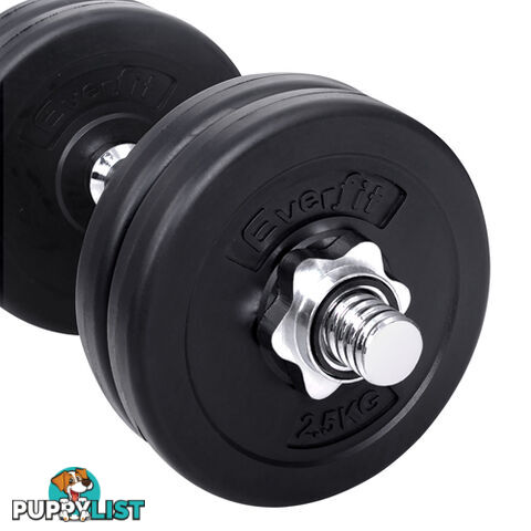 25kg Fitness Gym Exercise Dumbbell Set