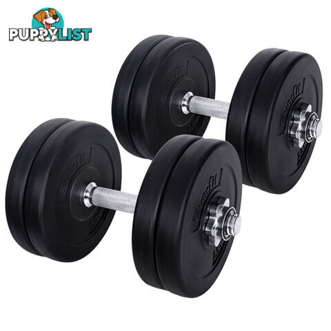 25kg Fitness Gym Exercise Dumbbell Set