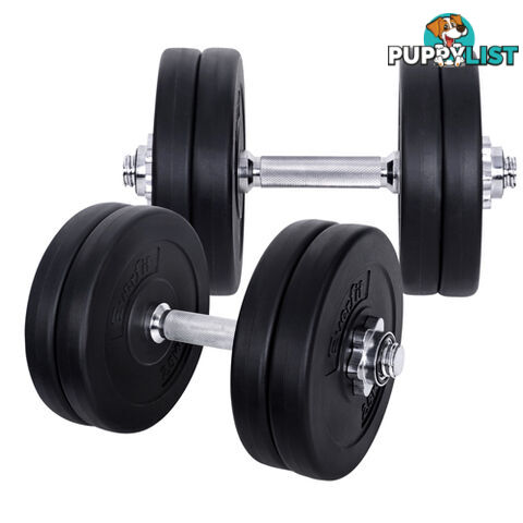 25kg Fitness Gym Exercise Dumbbell Set