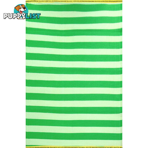 STRIPES Rug Green & Cream 150x240cm