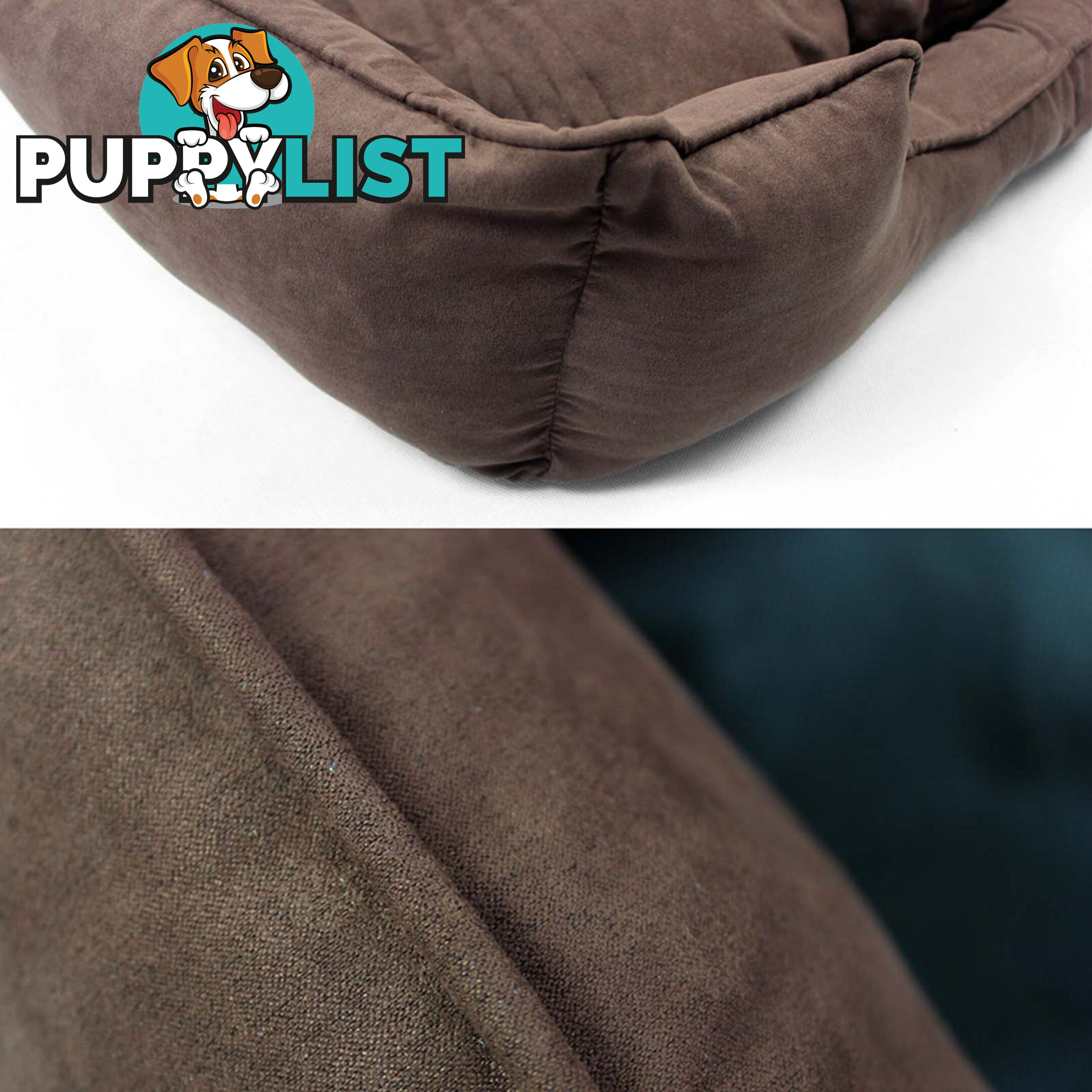 Faux Suede Washable Dog Bed - Large