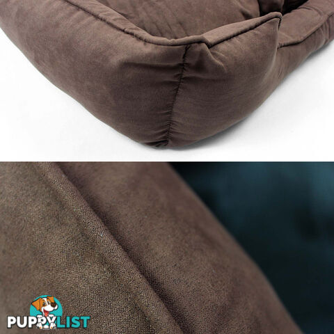 Faux Suede Washable Dog Bed - Large