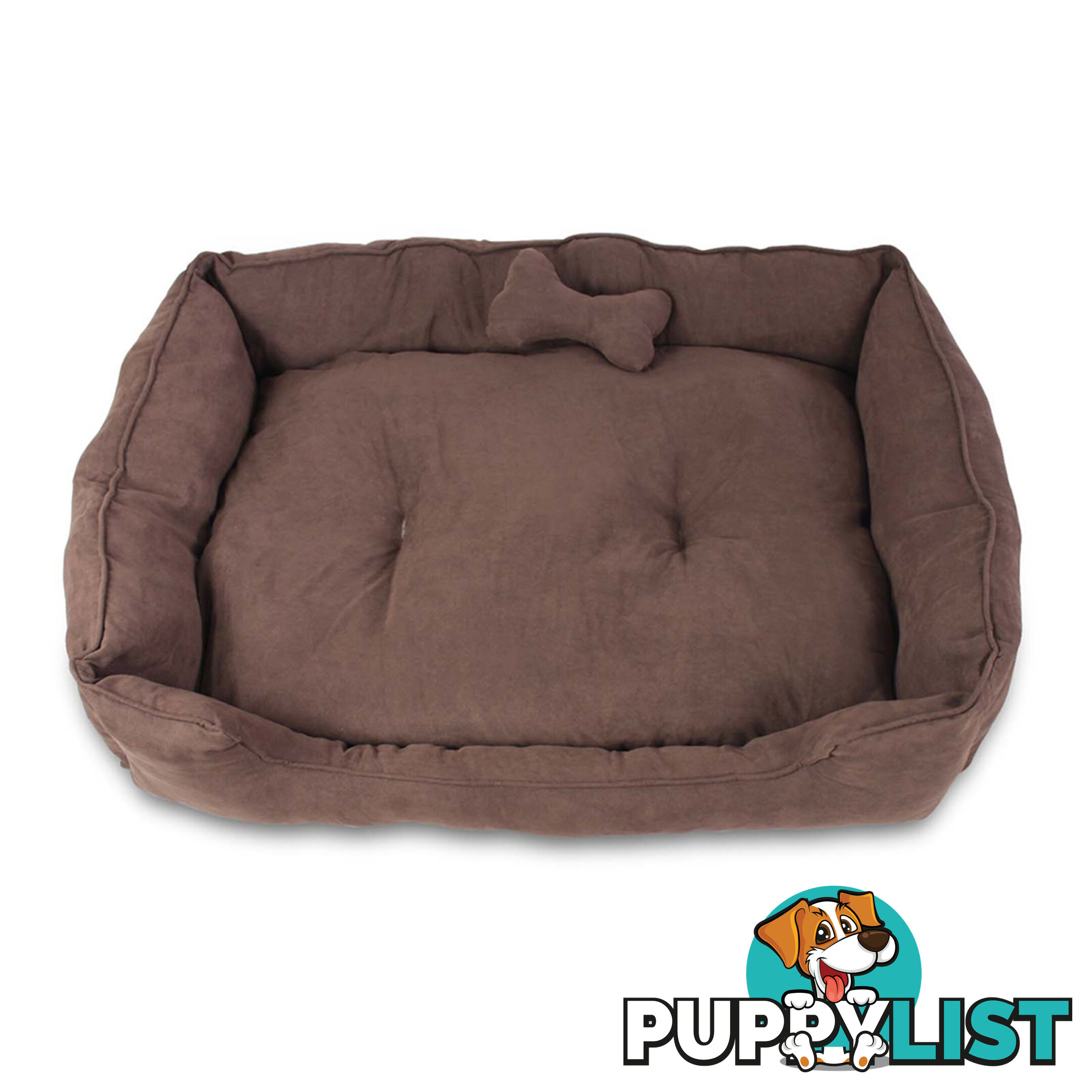 Faux Suede Washable Dog Bed - Large