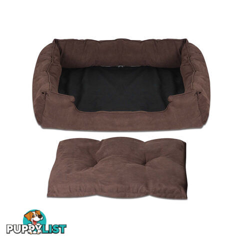 Faux Suede Washable Dog Bed - Large