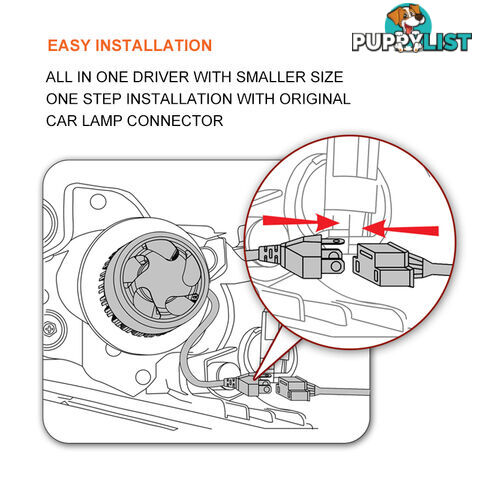 H4 180W 18000LM Philips LED Headlight KIT HIGH LOW Beam Replace Halogen Xenon