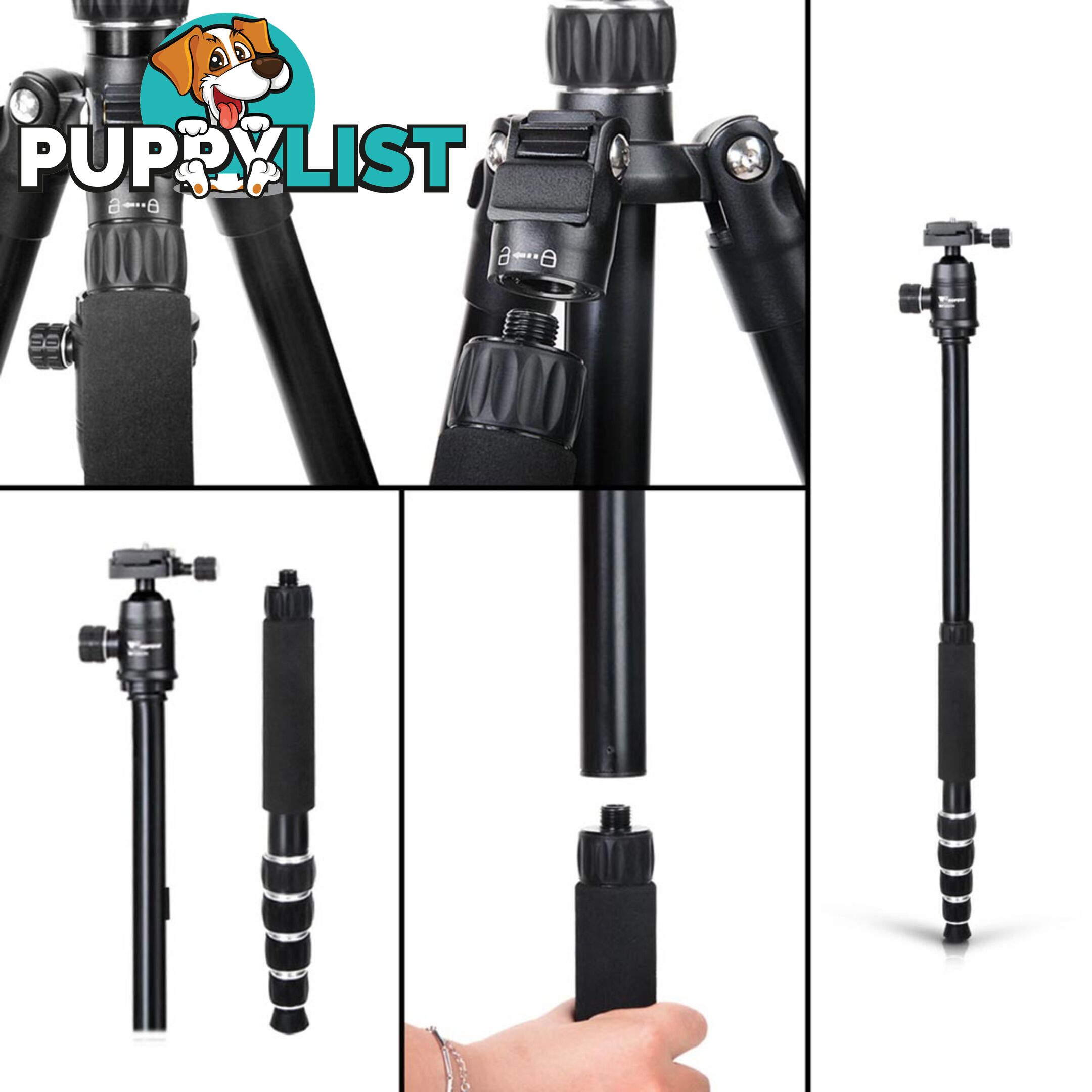 Professional 2 IN 1 Monopod/Tripod Digital Camera 152cm