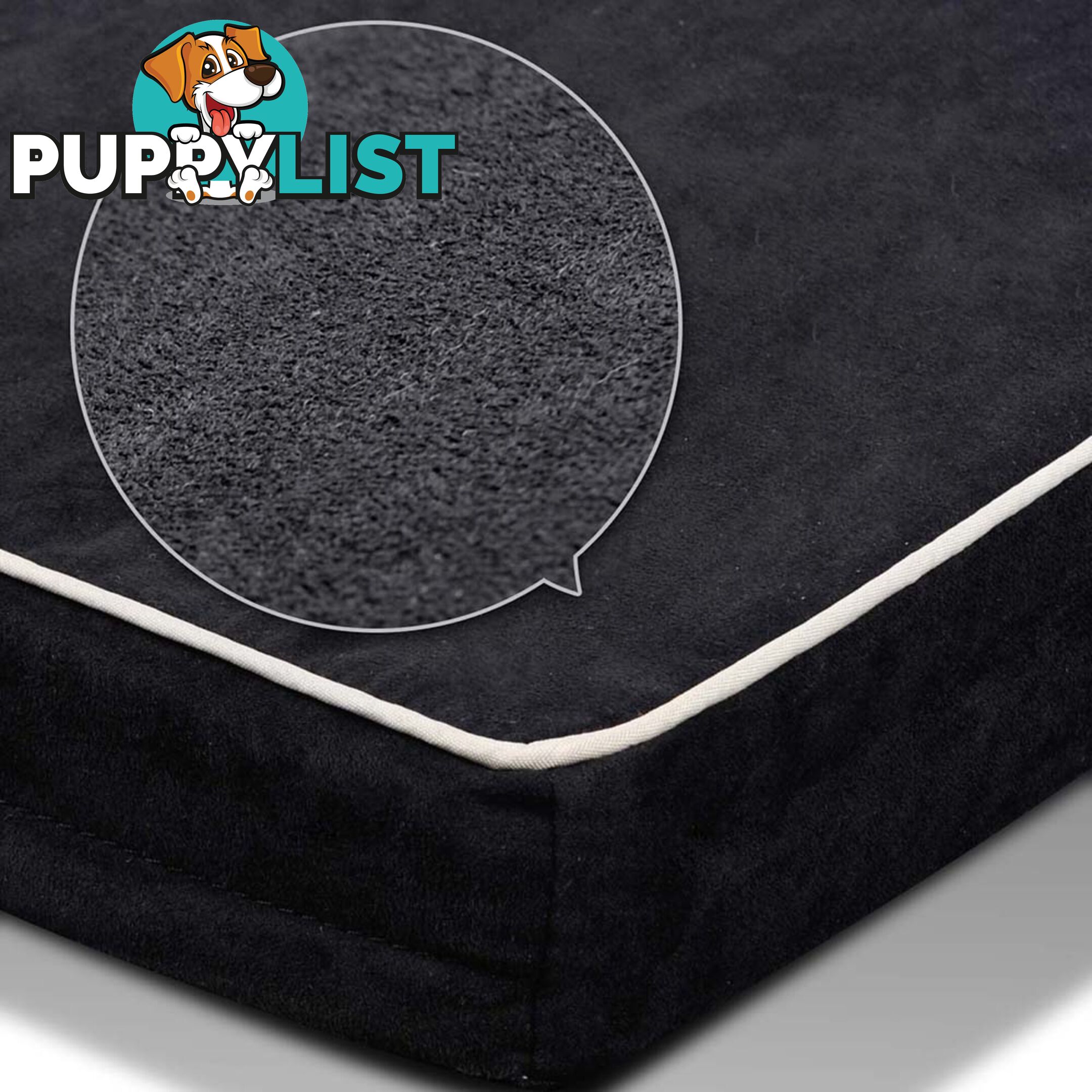 Pet Dog Anti Skid Sleep Memory Foam Mattress Bed Medium Black