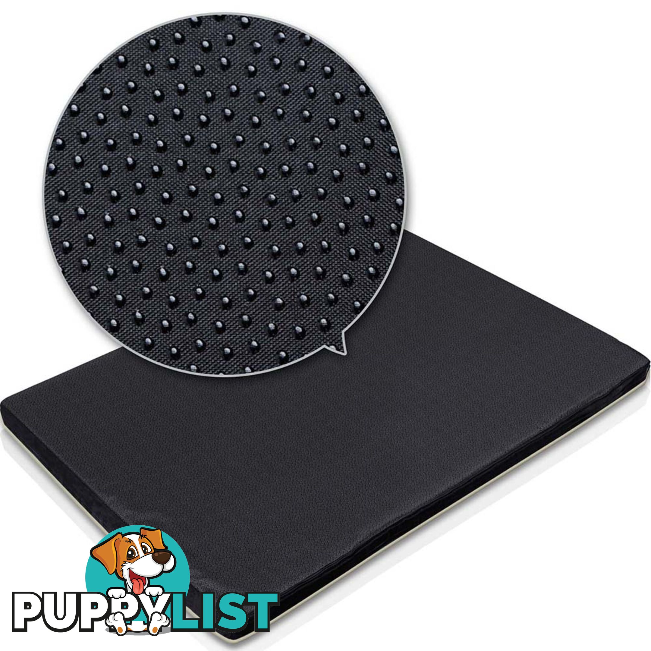 Pet Dog Anti Skid Sleep Memory Foam Mattress Bed Medium Black