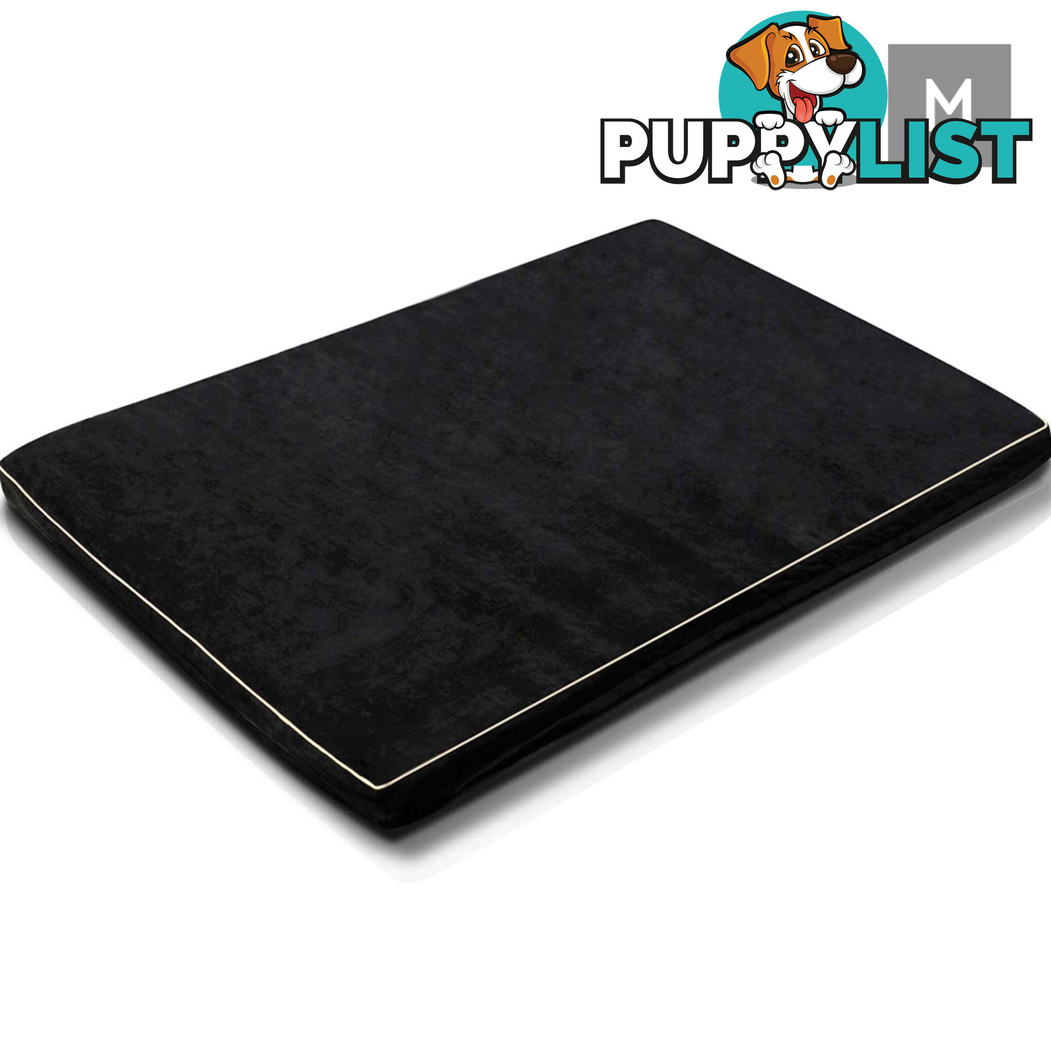 Pet Dog Anti Skid Sleep Memory Foam Mattress Bed Medium Black