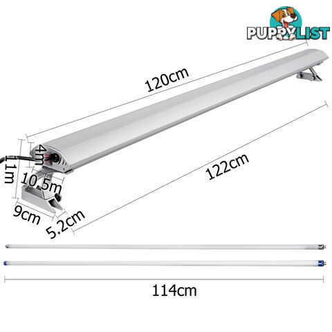 Fish Aquarium Tank T5 HO Fluoscent Light Tube Blue White 120cm