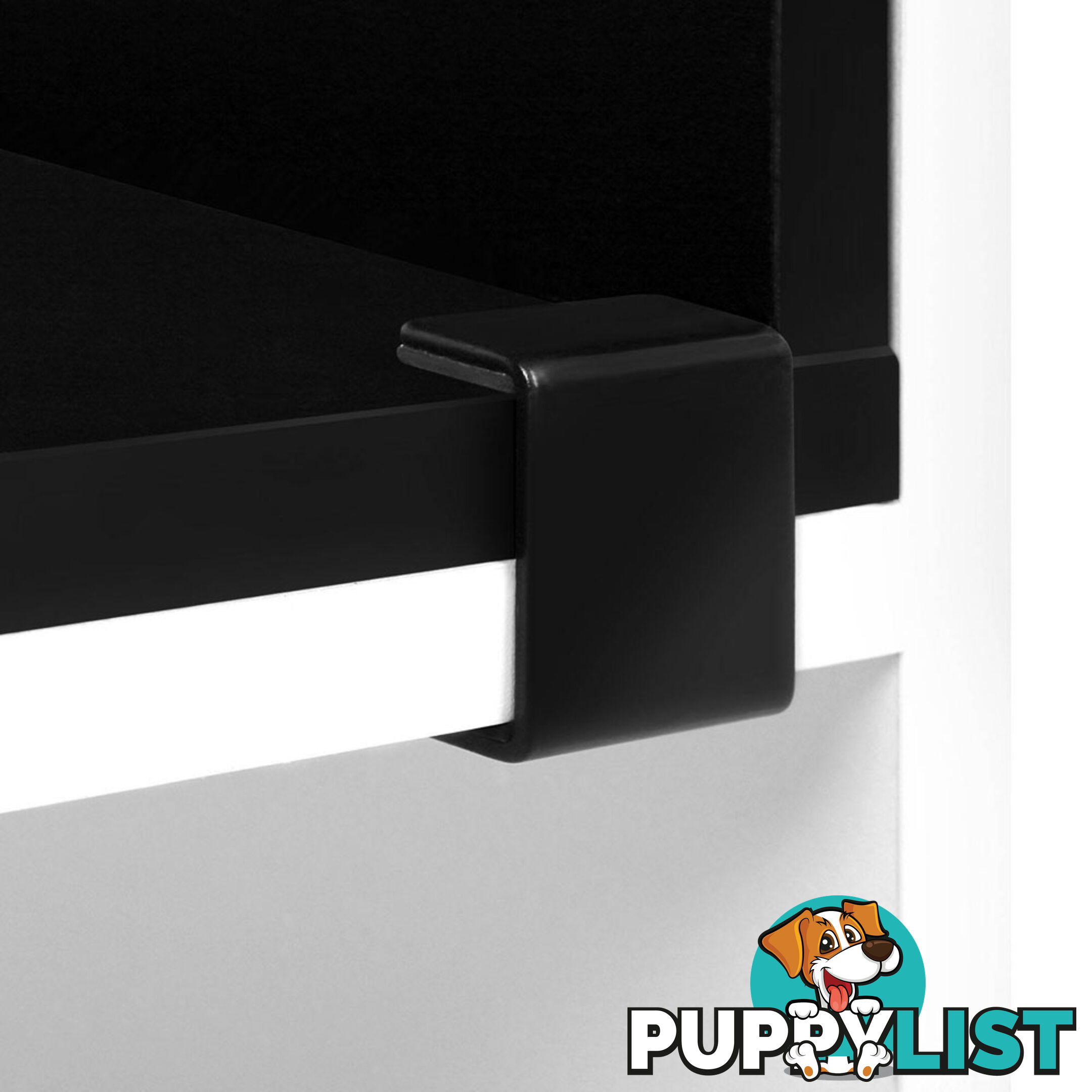 DIY L Shaped Display Shelf - Black