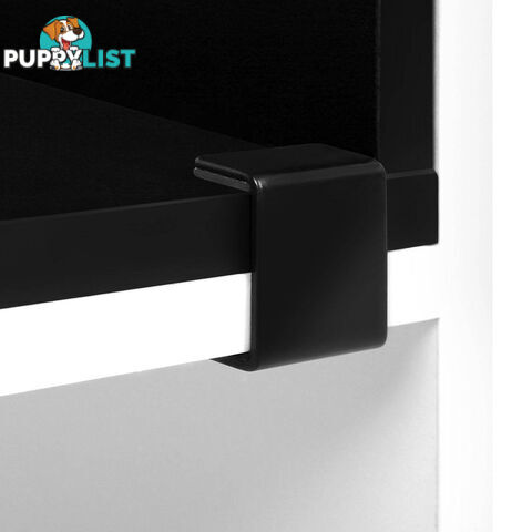 DIY L Shaped Display Shelf - Black