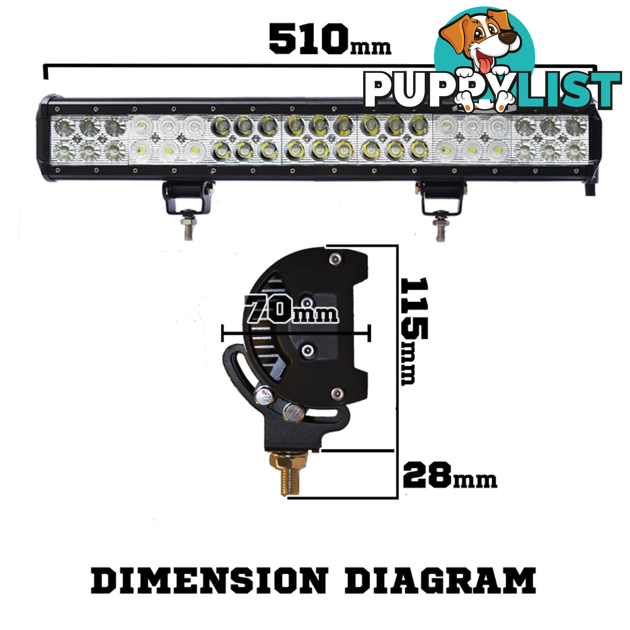 Philips 20inch 210W LED Light Bar SPOT FLOOD Combo OFFROAD Work Lamp Lumileds