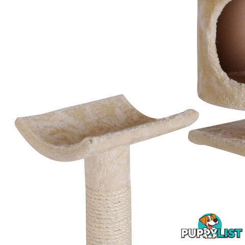 Cat Scratching Poles Post Furniture Tree 170cm Beige