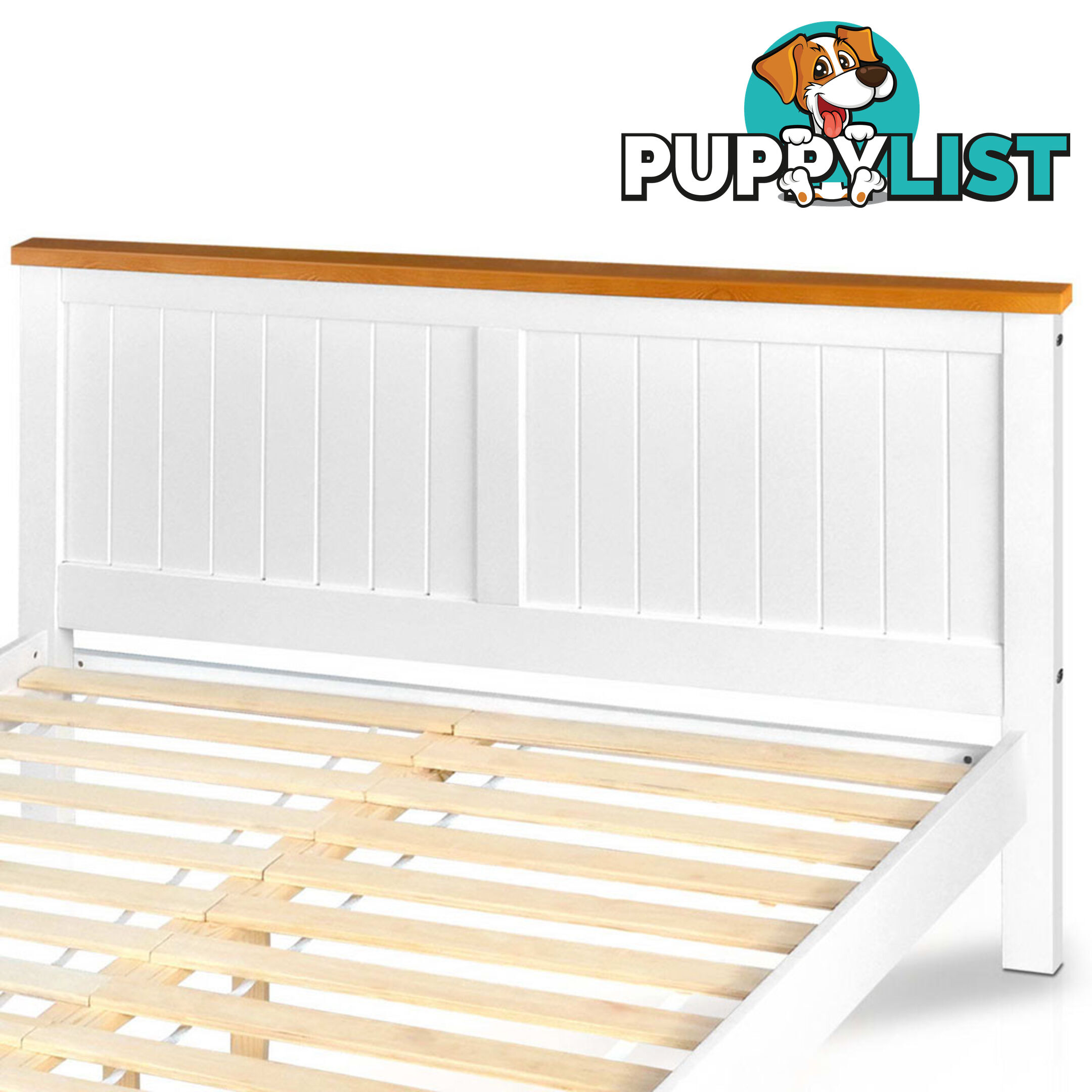 Pine Wood Queen Bed Frame