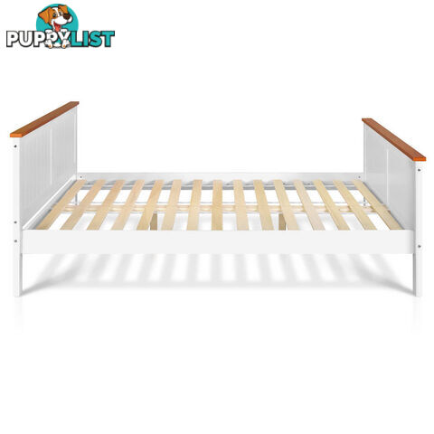 Pine Wood Queen Bed Frame