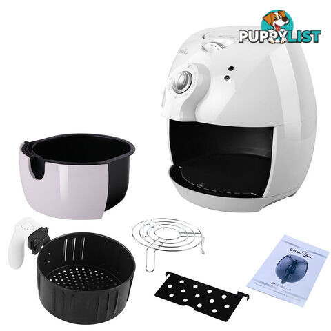 5 Star Chef Oil-Less Air Fryer 2.2L - White