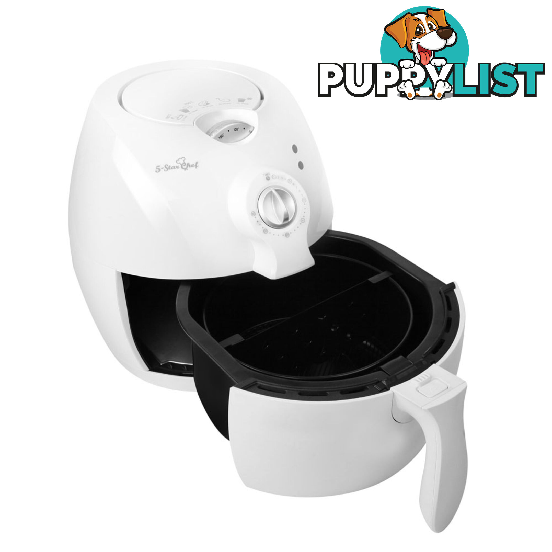 5 Star Chef Oil-Less Air Fryer 2.2L - White