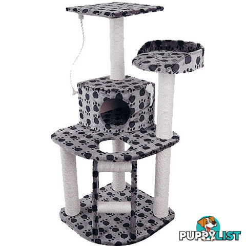 Cat Scratching Poles Post Furniture Tree House Condo Black Grey